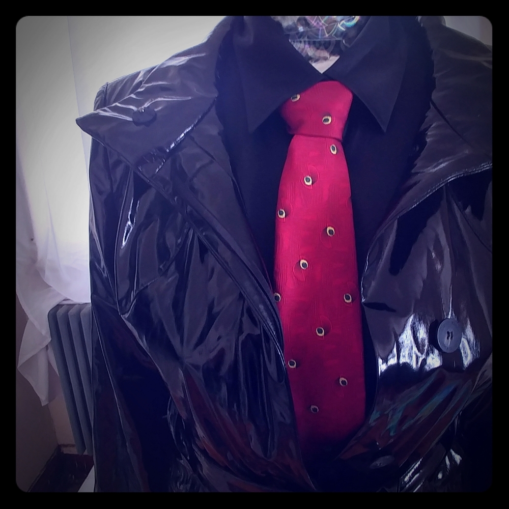 Rare Vintage Mandarin Red Necktie